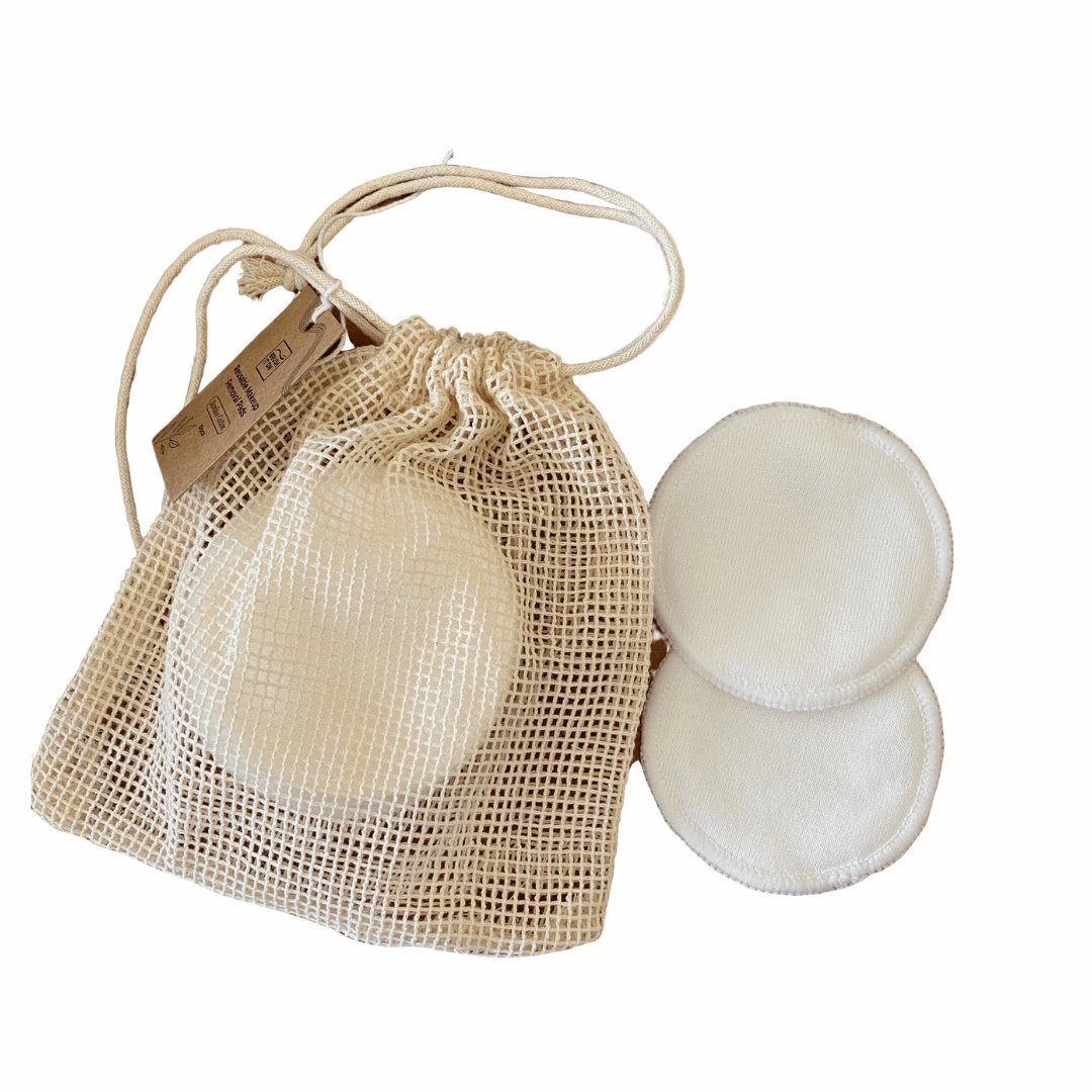 Facial Rounds - Bamboo - Eco Patch in and out of bag