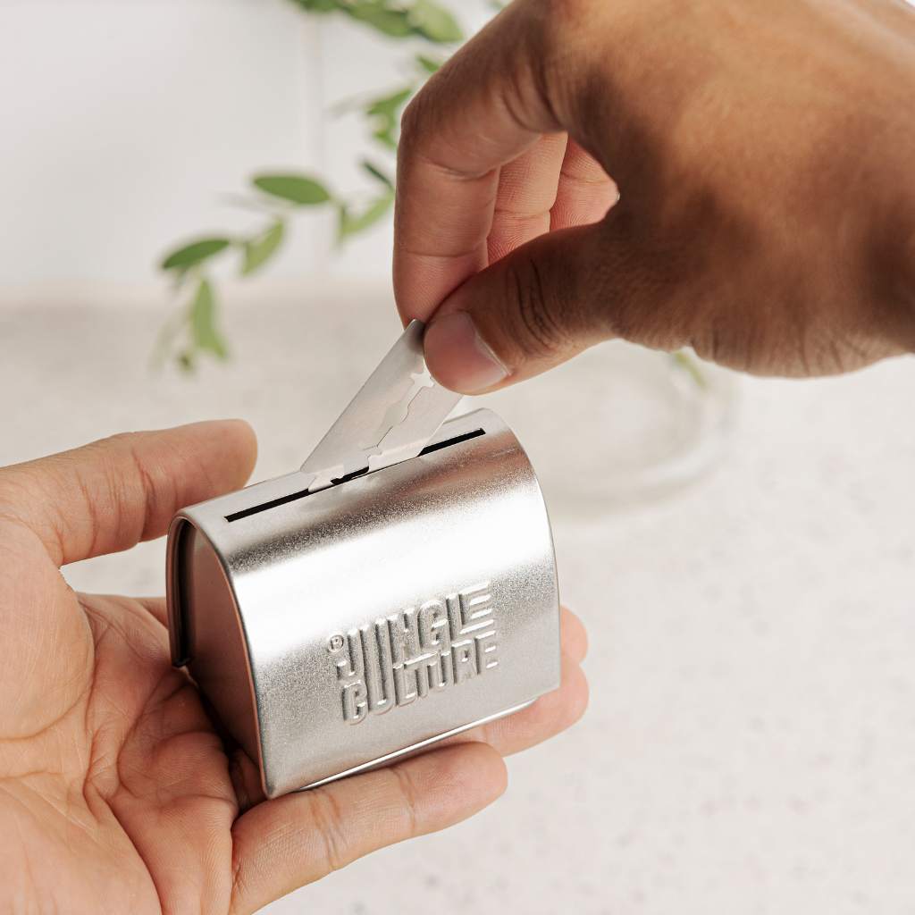 Safety Razor Blade Disposal Tin