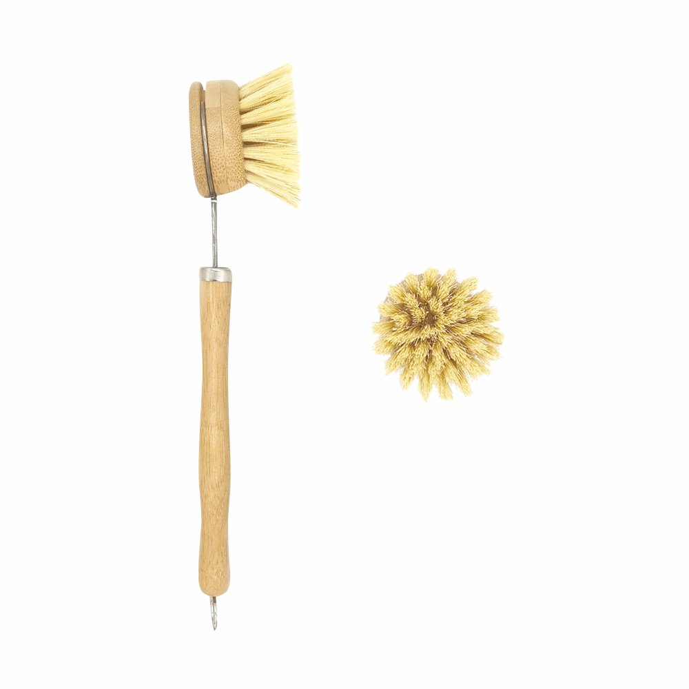 Dish Brush and Head Replacements - Bamboo - Eco Patch