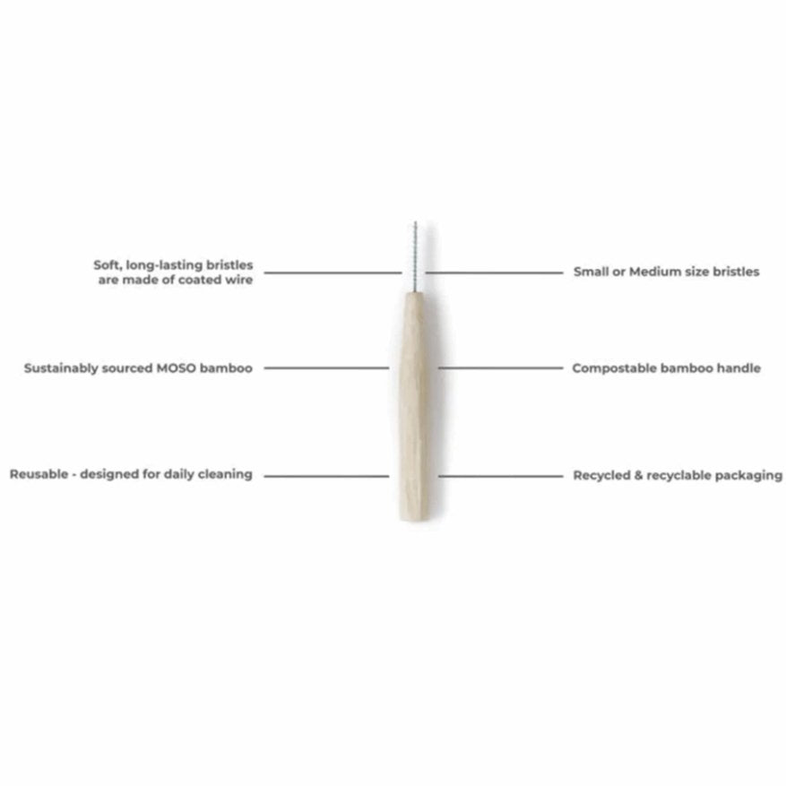 Interdental Brushes - Bamboo - Eco Patch description