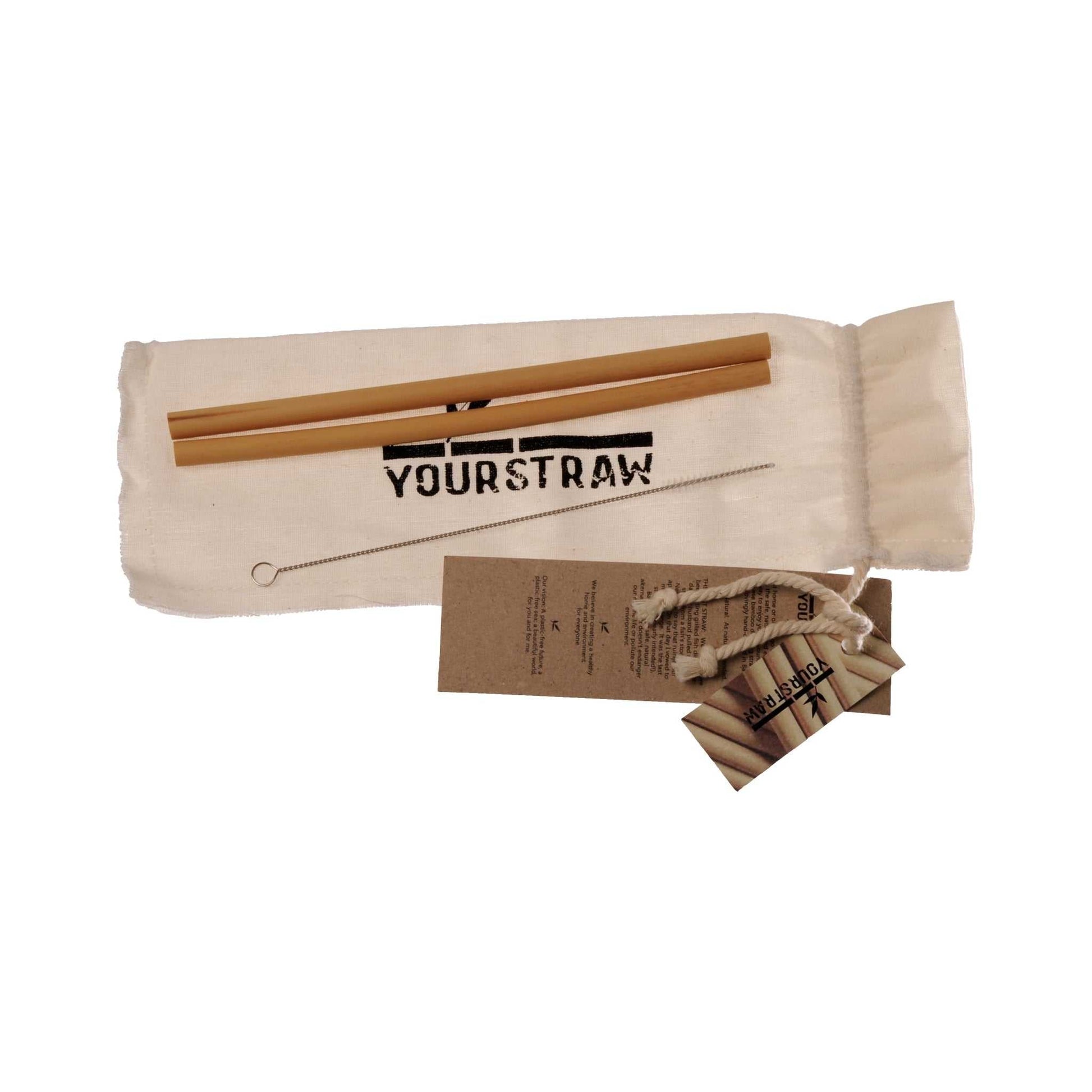 Straws and Spork Set - Bamboo - Eco Patch